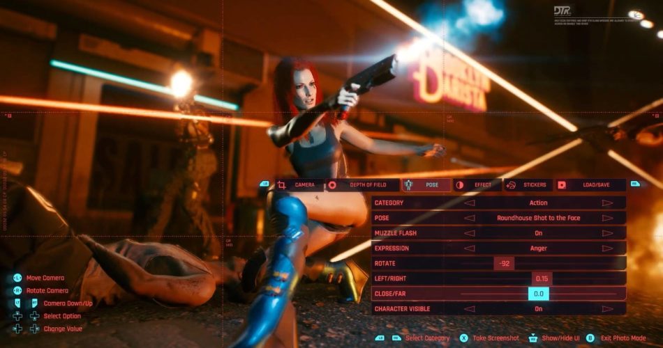 Mode photo dans Cyberpunk 2077, ça va être chaud !